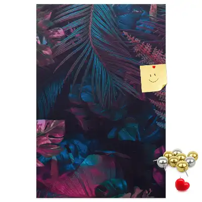Image tableau en liège Feuilles de végétation exotique