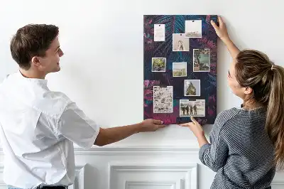 Image tableau en liège Feuilles de végétation exotique