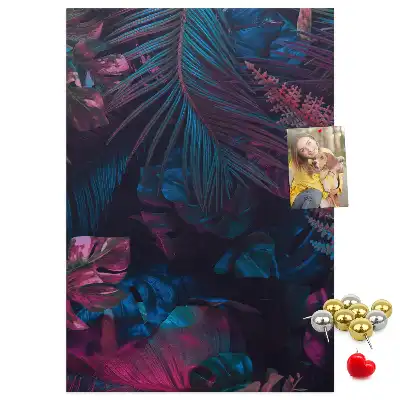 Image tableau en liège Feuilles de végétation exotique