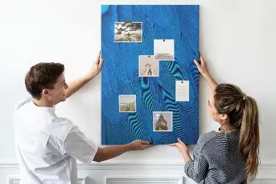 Tableau affichage liège Plumes de perroquet