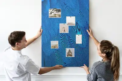 Tableau affichage liège Plumes de perroquet