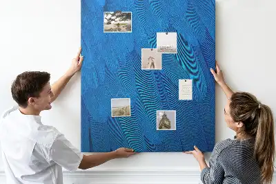 Tableau affichage liège Plumes de perroquet