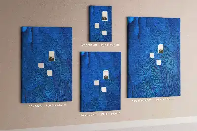 Tableau affichage liège Plumes de perroquet