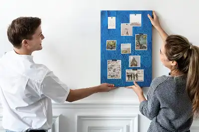 Tableau affichage liège Plumes de perroquet
