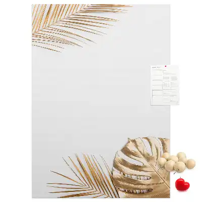 Tableau de liège décoratif Feuilles d'or