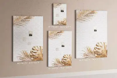 Tableau de liège décoratif Feuilles d'or