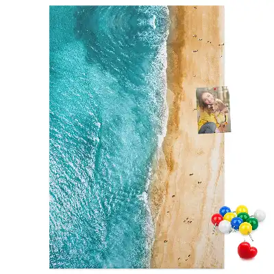 Tableau affichage liège Plage en bord de mer