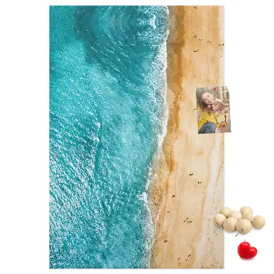 Tableau affichage liège Plage en bord de mer