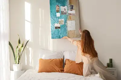 Tableau affichage liège Plage en bord de mer