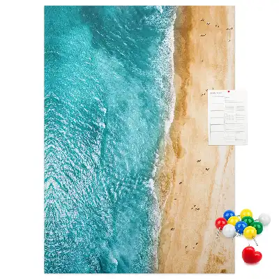 Tableau affichage liège Plage en bord de mer
