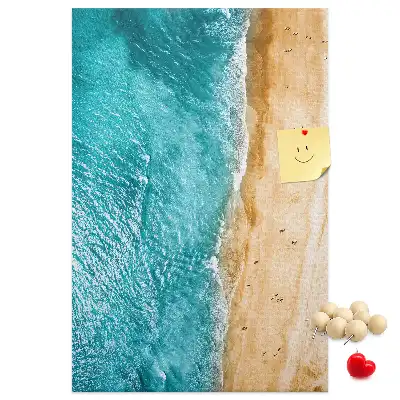 Tableau affichage liège Plage en bord de mer