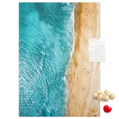 Tableau affichage liège Plage en bord de mer