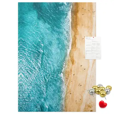 Tableau affichage liège Plage en bord de mer