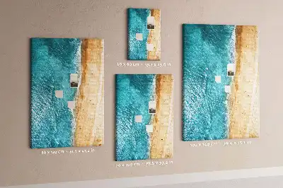 Tableau affichage liège Plage en bord de mer