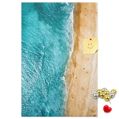 Tableau affichage liège Plage en bord de mer