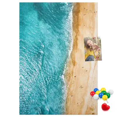 Tableau affichage liège Plage en bord de mer