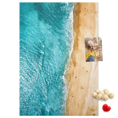 Tableau affichage liège Plage en bord de mer