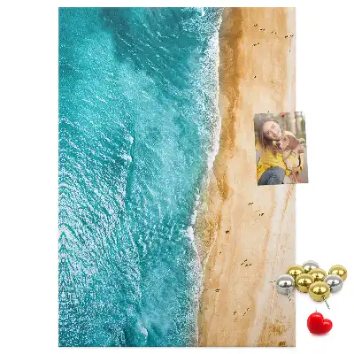 Tableau affichage liège Plage en bord de mer