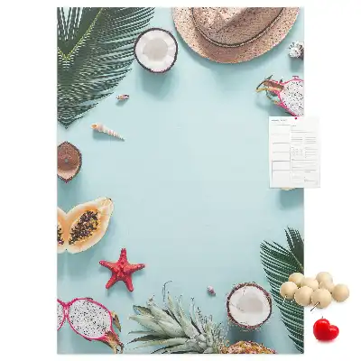 Tableau de liège décoratif Organisation des vacances