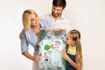 Tableau de liège décoratif Organisation des vacances