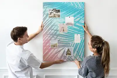 Tableau affichage liège Feuilles de palmier