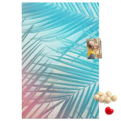 Tableau affichage liège Feuilles de palmier