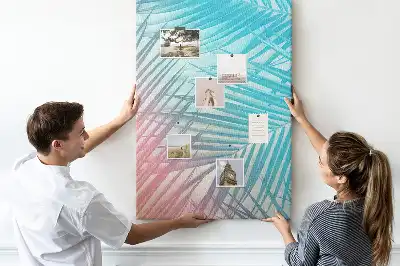 Tableau affichage liège Feuilles de palmier