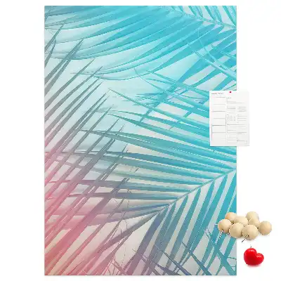 Tableau affichage liège Feuilles de palmier
