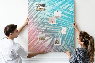 Tableau affichage liège Feuilles de palmier