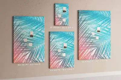 Tableau affichage liège Feuilles de palmier