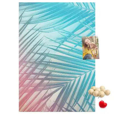 Tableau affichage liège Feuilles de palmier