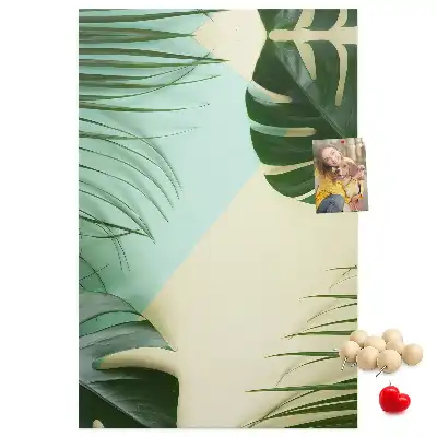 Image tableau en liège Monstera tropical