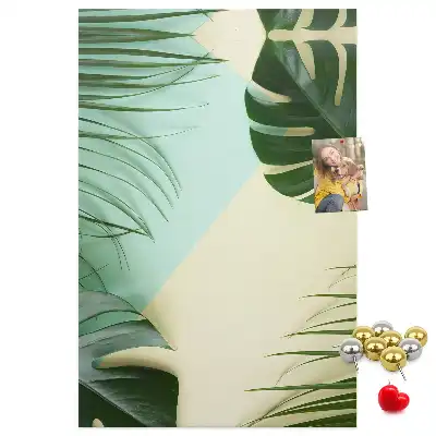 Image tableau en liège Monstera tropical