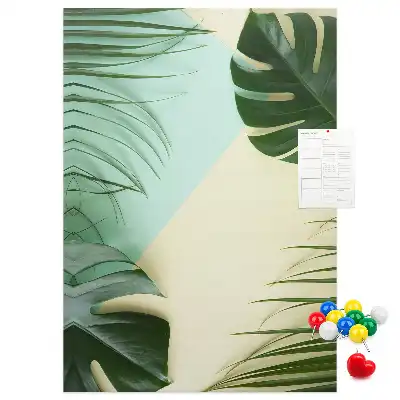 Image tableau en liège Monstera tropical