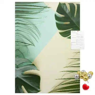 Image tableau en liège Monstera tropical