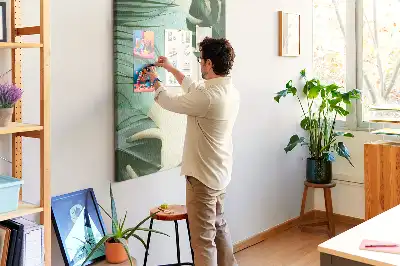Image tableau en liège Monstera tropical