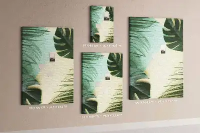 Image tableau en liège Monstera tropical