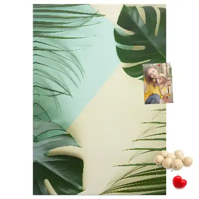 Image tableau en liège Monstera tropical