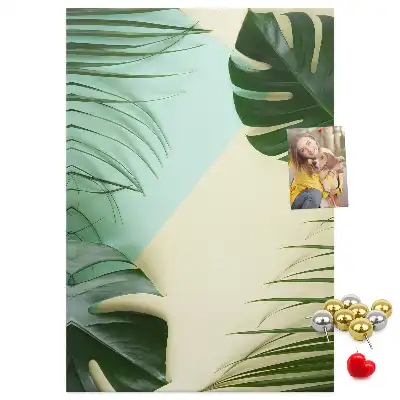 Image tableau en liège Monstera tropical