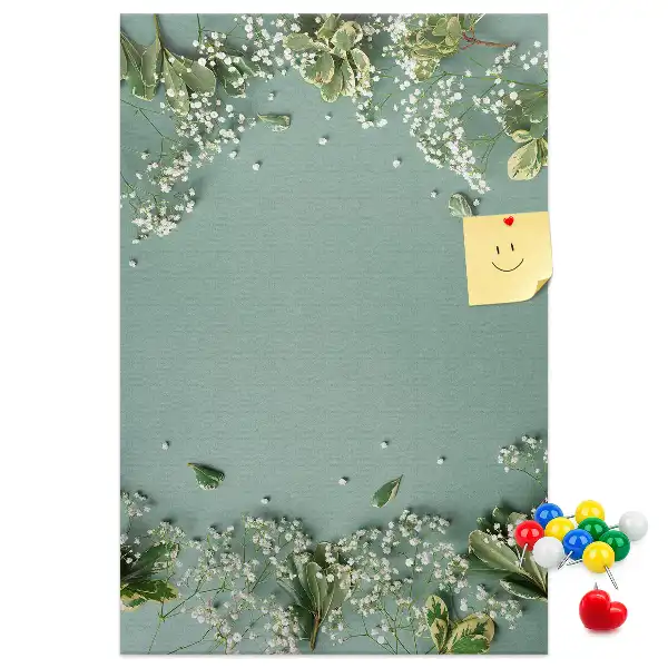 Tableau de liège décoratif Bouquet de gypsophile