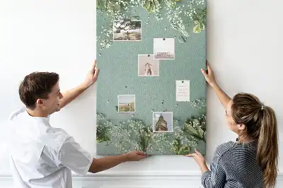 Tableau de liège décoratif Bouquet de gypsophile