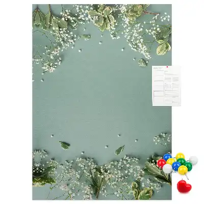 Tableau de liège décoratif Bouquet de gypsophile