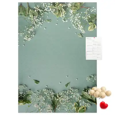 Tableau de liège décoratif Bouquet de gypsophile
