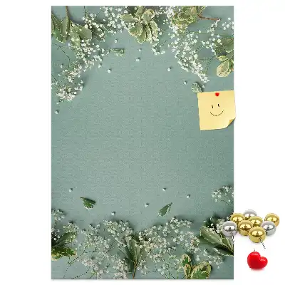 Tableau de liège décoratif Bouquet de gypsophile