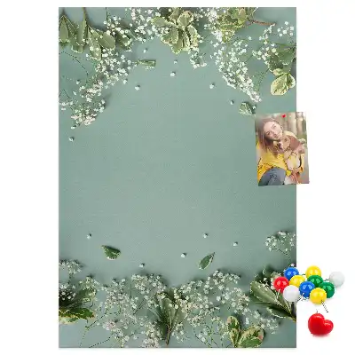 Tableau de liège décoratif Bouquet de gypsophile