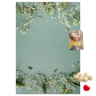 Tableau de liège décoratif Bouquet de gypsophile