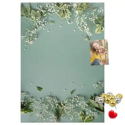 Tableau de liège décoratif Bouquet de gypsophile