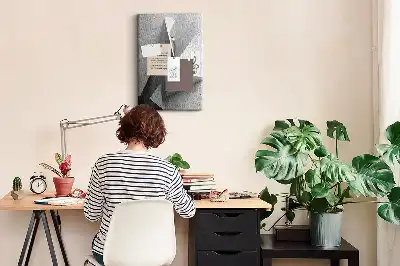 Image tableau en liège Géométrie abstraite