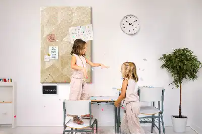 Tableau de liège décoratif Motif linéaire