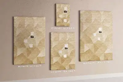 Tableau de liège décoratif Motif linéaire